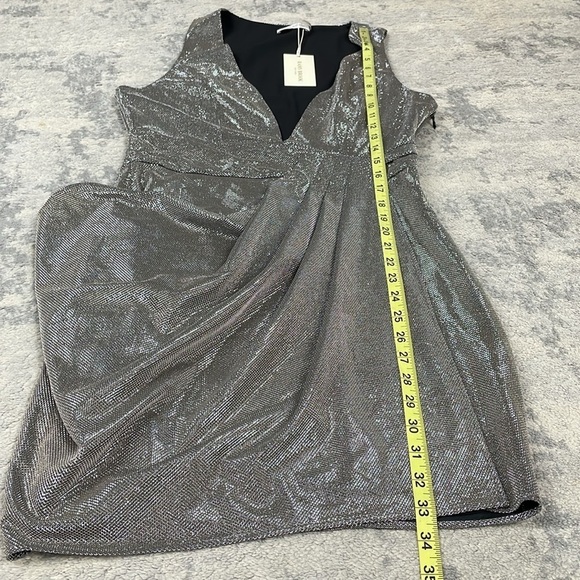 NWT Ramy Brook Evening Capsule Cocktail Dress in Rose Gold Plunge Neck Sz 8 - Picture 9 of 15